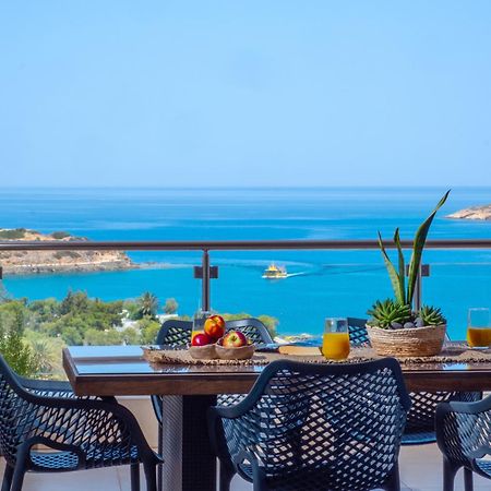 Thea Panoramic Sea View Apartment Agios Nikolaos  Bagian luar foto
