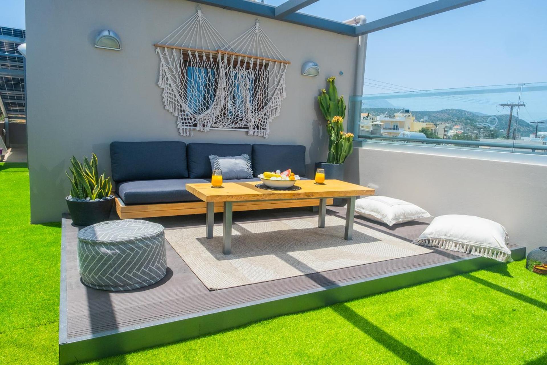 Thea Panoramic Sea View Apartment Agios Nikolaos  Bagian luar foto